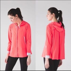 Lululemon Sun Showers jacket orange size 4